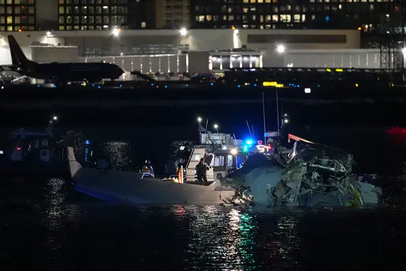 Tragic Collision: Plane and Helicopter Crash into DC River